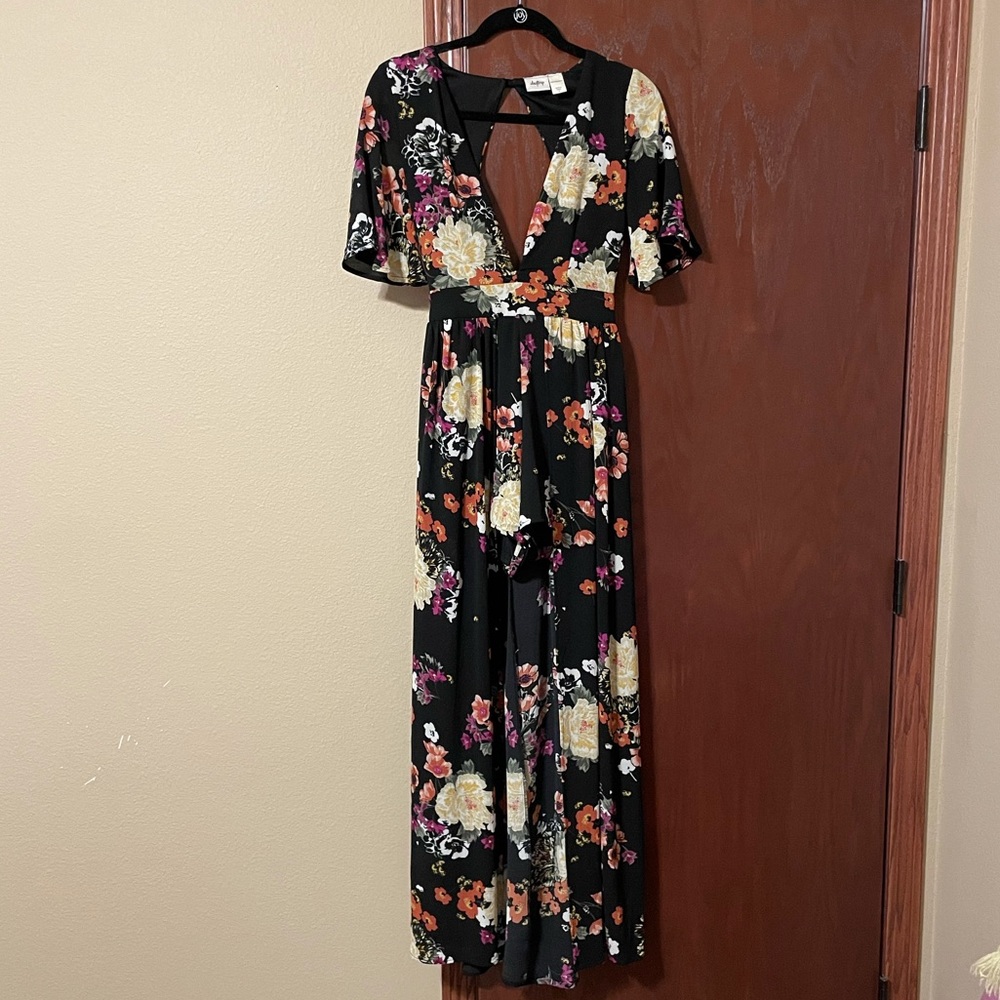Day trip floral romper dress
